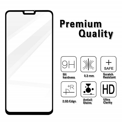 Противоударное защитное стекло с полным клеем Full Glue Screen Cover 0.3mm черное для Huawei Honor 8X Max(3)