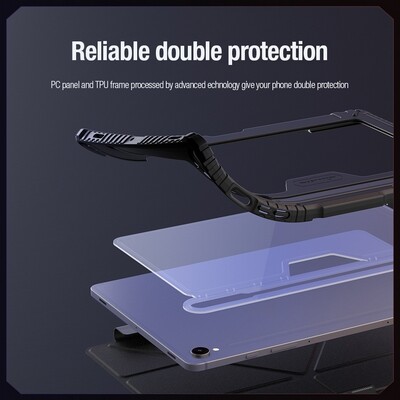 Защитный чехол Nillkin Bumper Leather Case Pro Multi-angle Черный для Samsung Galaxy Tab S9 5G(10)