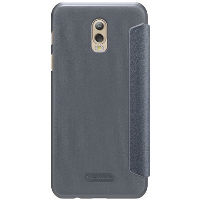 Полиуретановый чехол книга Nillkin Sparkle Leather Case Black (Черный) для Samsung Galaxy C8\ J7 Plus(2)