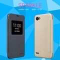 Полиуретановый чехол книга Nillkin Sparkle Leather Case Black для LG Q6(#5)