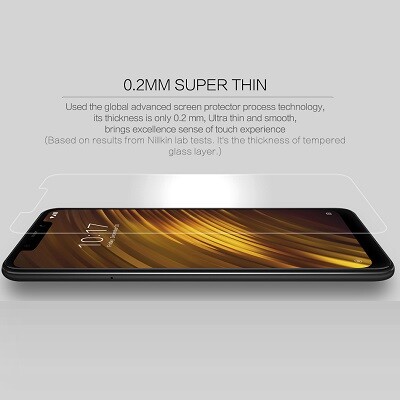 Противоударное защитное стекло с пленкой на камеру Nillkin Amazing H+PRO Anti Explosion для Xiaomi Pocophone F1(2)