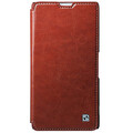 Кожаный чехол HOCO Crystal leather Case Brown для Sony Xperia Z1 L39h(#1)
