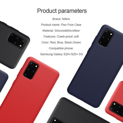 Силиконовый чехол-накладка Nillkin Flex Pure Case Черный для Samsung Galaxy S20 Plus(5)