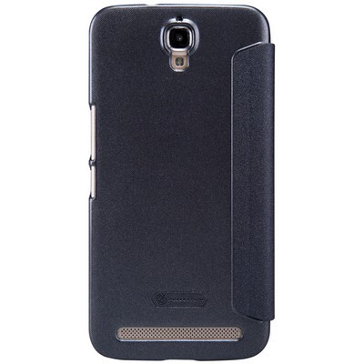 Полиуретановый чехол Nillkin Sparkle Leather Case Black для TCL 3N (M2M)(2)