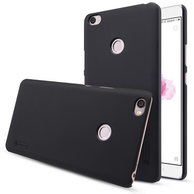 Пластиковый чехол с пленкой Nillkin Super Frosted Shield Black для Xiaomi Mi Max(3)