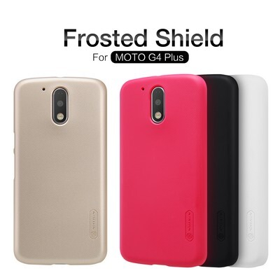 Пластиковый чехол с пленкой Nillkin Super Frosted Shield Black для Motorola Moto G4 Plus(4)
