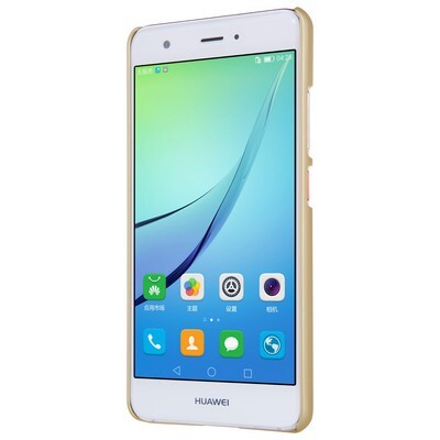 Пластиковый чехол с пленкой Nillkin Super Frosted Shield Gold для Huawei Nova(2)