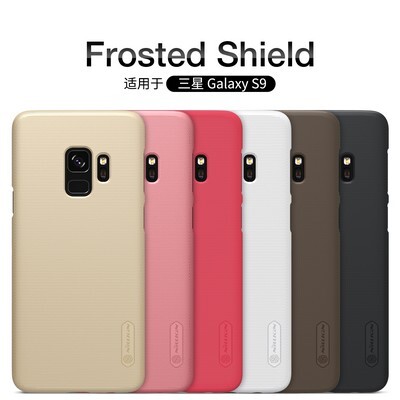 Пластиковый чехол с пленкой Nillkin Super Frosted Shield Золотой для Samsung G960 Galaxy S9(4)