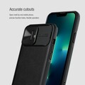 Силиконовая накладка Nillkin CamShield Leather Case Черная для Apple iPhone 13 Pro Max(#7)