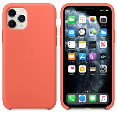 Силиконовый чехол оранжевый для Apple iPhone 11 Pro Max(1)