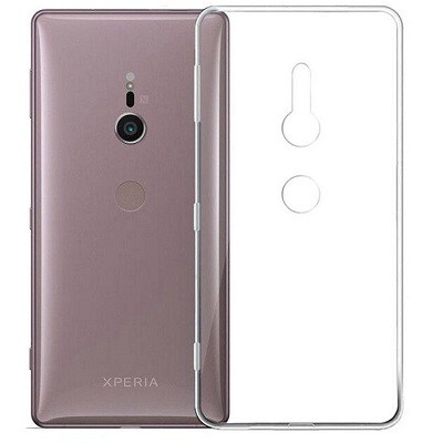 Силиконовый бампер Becolor TPU Case 0.6mm прозрачный для Sony Xperia XZ2(1)
