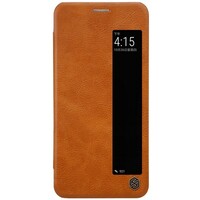 Кожаный чехол Nillkin Qin Leather Case Коричневый  для Huawei P20