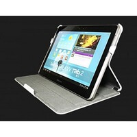 Кожаный чехол книга Armor White для Samsung Galaxy Note 10.1 N8000
