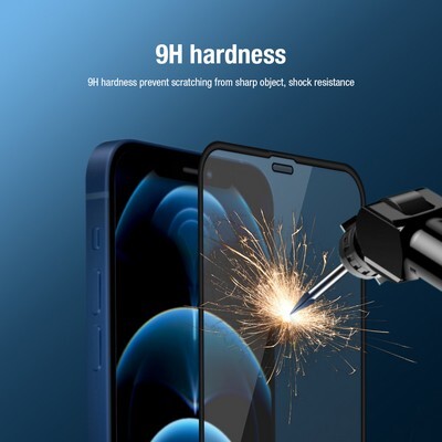 Гибридное защитное стекло Nillkin PC Full Coverage Ultra Clear Tempered Glass для Apple iPhone 12 Pro Max(8)