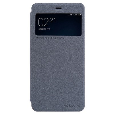 Полиуретановый чехол книга Nillkin Sparkle Leather Case Black для Xiaomi Mi5(1)