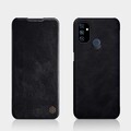 Кожаный чехол Nillkin Qin Leather Case Черный для OnePlus Nord N100(#4)