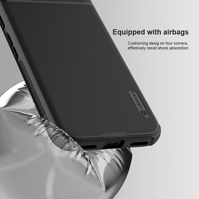 Пластиковый чехол с пластиной Magsafe Nillkin Super Frosted Shield Pro Magnetic Case Черный для Google Pixel 8a(6)