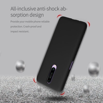 Силиконовый бампер Nillkin Rubber-wrapped Protective Case Красный для Xiaomi Redmi K30 (Poco X2)(6)
