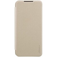 Полиуретановый чехол книга Nillkin Sparkle Leather Case Золотой для Xiaomi Redmi Note 7
