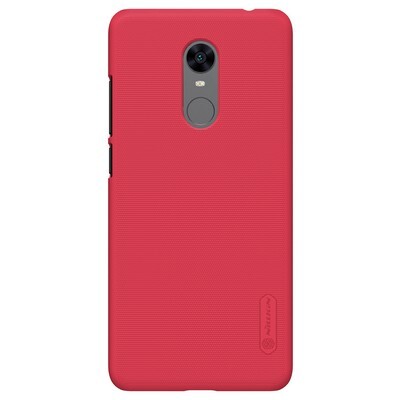 Пластиковый чехол с пленкой Nillkin Super Frosted Shield Красный для Xiaomi RedMi 5 Plus(1)