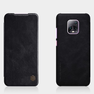 Кожаный чехол Nillkin Qin Leather Case Черный для Xiaomi Redmi 10X 5G ( 10X Pro 5G)(4)