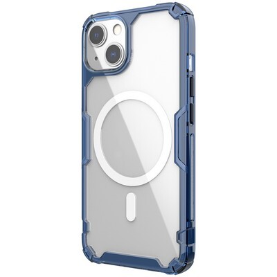 Силиконовый чехол Nillkin Nature TPU Pro Magnetic Case Синий для Apple iPhone 13(3)