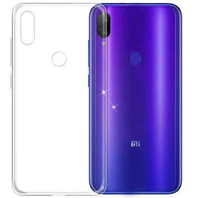 Силиконовый чехол TPU Case 0.6mm прозрачный для Xiaomi Mi Play(1)