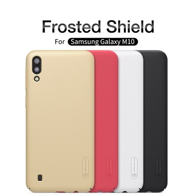 Пластиковый чехол с подставкой Nillkin Super Frosted Shield Красный для Samsung Galaxy M10(4)