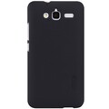 Пластиковый чехол с пленкой Nillkin Super Frosted Shield Black для Huawei Ascend GX1(#1)