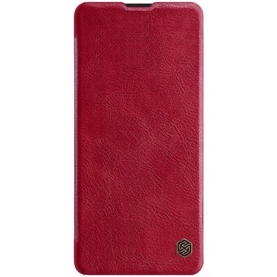 Кожаный чехол Nillkin Qin Leather Case Красный для Samsung Galaxy Note 10 Lite(1)