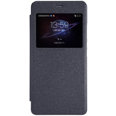 Полиуретановый чехол книга Nillkin Sparkle Leather Case Black для Huawei Honor V8(1)