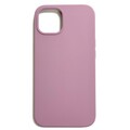 Силиконовый чехол Liquid Silicone Case с закрытым низом бледно-фиолетовый для Apple iPhone 13(#1)