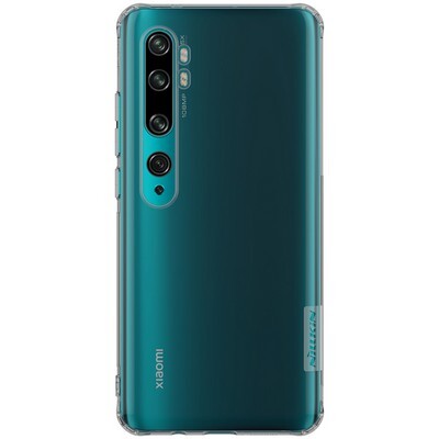 Силиконовый чехол Nillkin Nature TPU Case Серый для Xiaomi Mi CC9 Pro (Mi Note10)(1)