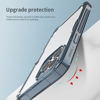 Силиконовый чехол Nillkin Nature TPU Pro Case Синий для Apple iPhone 13 Pro Max(5)