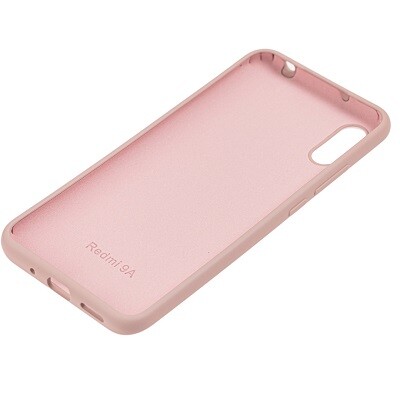 Силиконовый чехол Silicone Case светло-розовый для Xiaomi Redmi 9A(2)