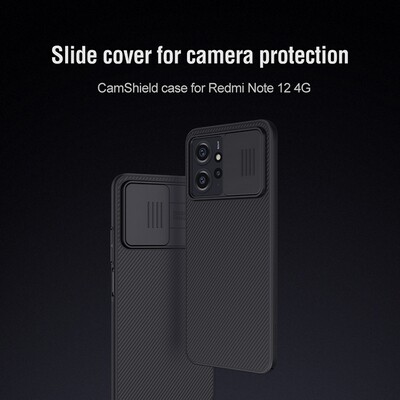 Чехол-накладка Nillkin CamShield Синяя для Xiaomi Redmi Note 12 4G(6)