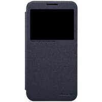 Полиуретановый чехол Nillkin Sparkle Leather Case Black для TCL 3N (M2M)