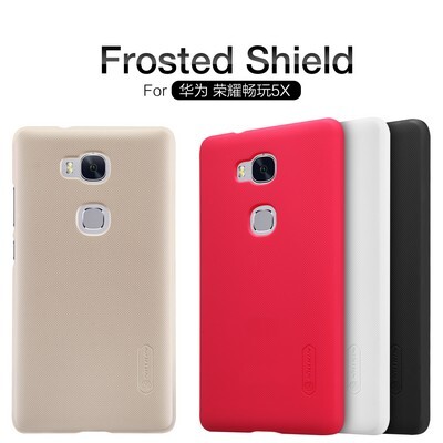 Пластиковый чехол с пленкой Nillkin Super Frosted Shield Gold для Huawei GR5/ Honor 5X(4)