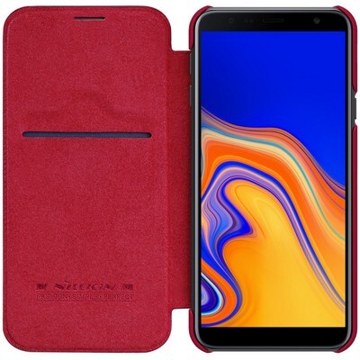 Кожаный чехол Nillkin Qin Leather Case Черный для Samsung J4 Plus (2018)(3)