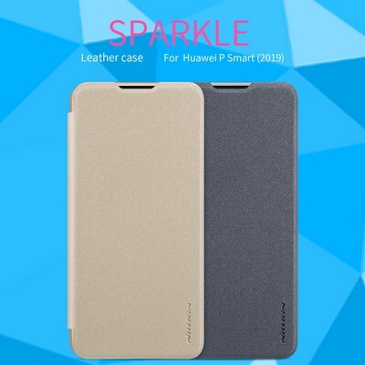 Полиуретановый чехол книга Nillkin Sparkle Leather Case Черный для Huawei P Smart 2019\ Honor 10 Lite(5)