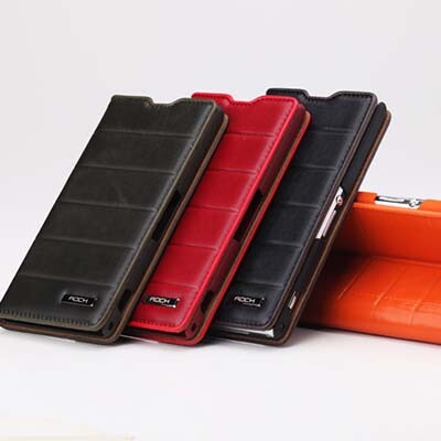 Кожаный чехол Rock Elite Series Black для Sony Xperia Z1 L39h(4)