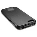 Кожаный чехол SGP Leather Case illuzion Legend Black для Apple iPhone 5/5s/SE(#2)