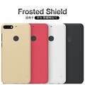 Пластиковый чехол с пленкой Nillkin Super Frosted Shield Черный для Huawei Y7 Prime (2018)\ Honor 7C Pro(#4)