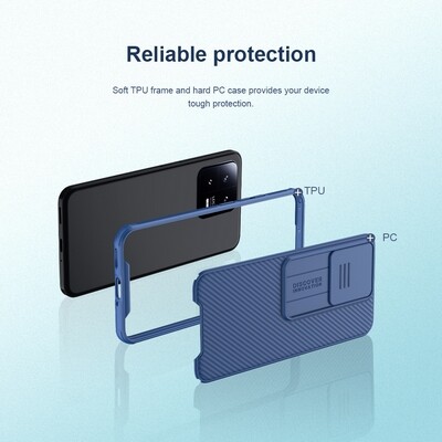 Чехол-накладка Nillkin CamShield Pro Черная для Xiaomi 13(3)