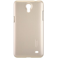 Пластиковый чехол Nillkin Super Frosted Shield Gold  для Samsung G750F Galaxy Mega 2