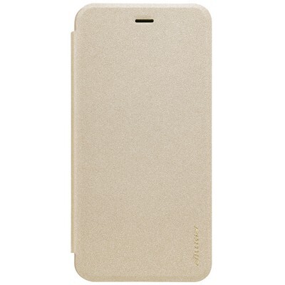 Полиуретановый чехол книга Nillkin Sparkle Leather Case Gold для Huawei Nova 2(1)