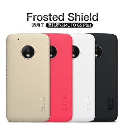 Пластиковый чехол с пленкой Nillkin Super Frosted Shield Black для Motorola Moto G5 Plus(4)