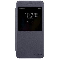 Полиуретановый чехол книга Nillkin Sparkle Leather Case Black для Huawei Honor 8 Pro\ Honor V9