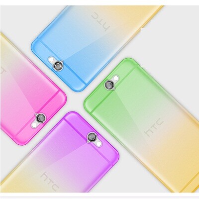 Гелевый бампер с пленкой Imak TPU Purple-Yellow для HTC One A9(2)