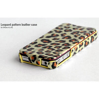 Кожаный чехол HOCO Leopard Leather Case Brown для Apple iPhone 4/4S